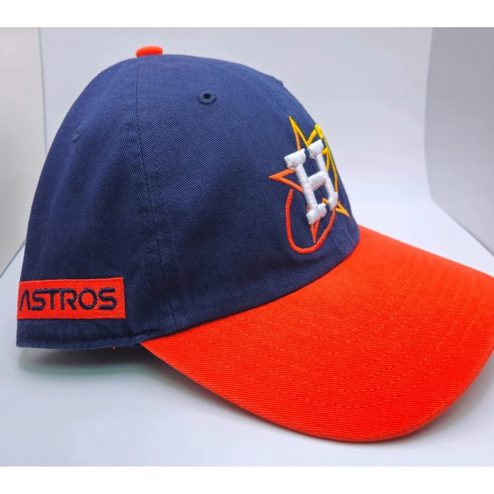47 Brand Houston Astros MLB Baseball Cap Navy Orange Adjustable Hat OSFA